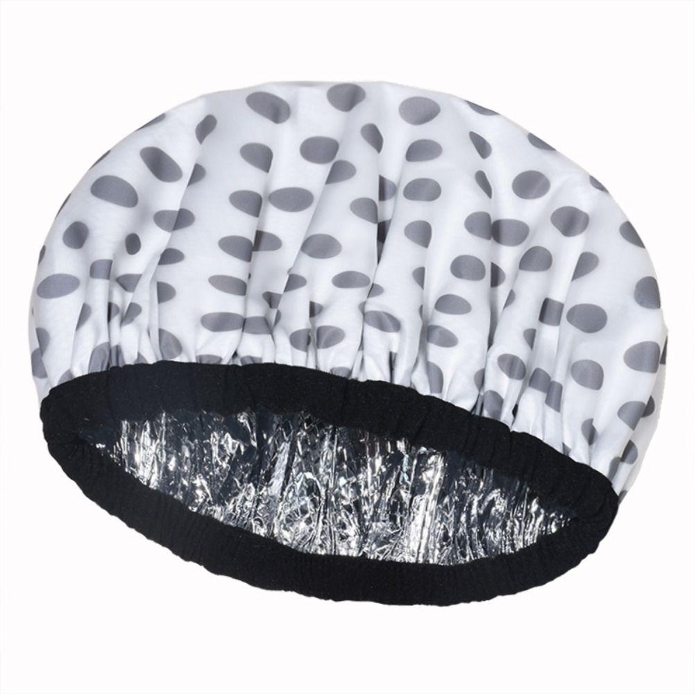 Thickened Self-heating Tin Foil Hat Shower Cap Smooth Hair Oil Baking Cap  Hair Salon