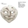 Transparent Eye Hole Mask Halloween Horror Cracked Face Mask, Breathable Lightweight Foam Retro Old Style with Adjustable Strap Scary Props,
