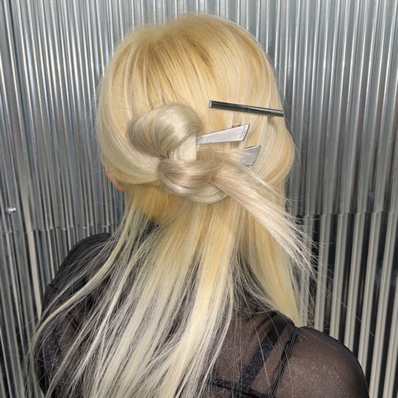 SENTIMENTS No.364 [silver] HAIR PIN 3SET TRIANGLE