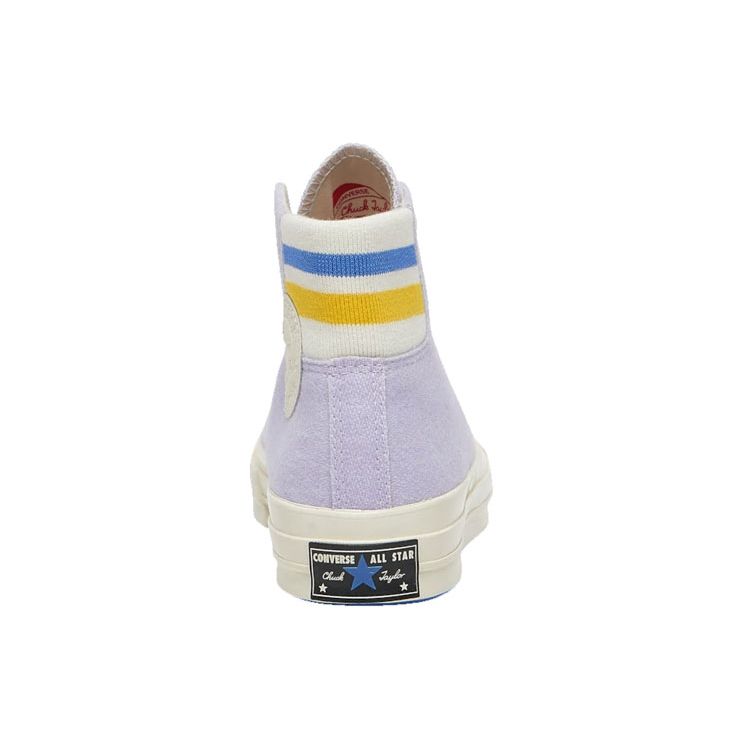 Converse Chuck Taylor All Star 70 Hi Retro Stripe Oxygen Purple Unisex Sneakers Egret 163365C