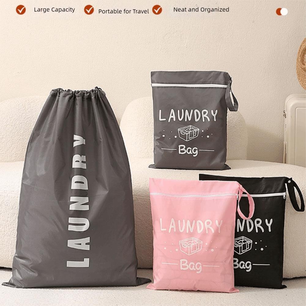 Large Capacity Dirty Clothes Organizer Multifunctional Drawstring Bag Travel Storage Pouch