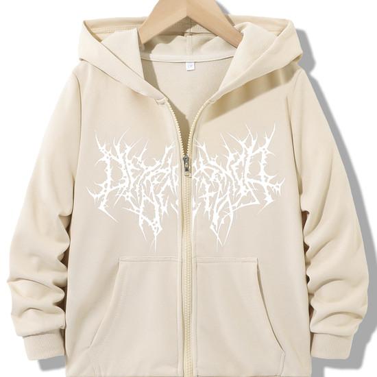 Streetwear Fashionable Zipper Hoodie Casual HIP HOP Hoodies Jackets Boys Girls Y2k Zip Up Sweatshirt Spring Autumn