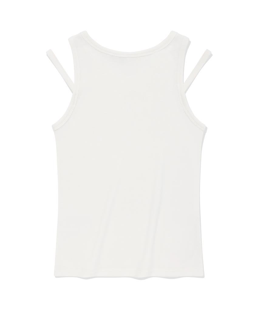 COVERNAT WOMAN Cutout Sleeveless White
