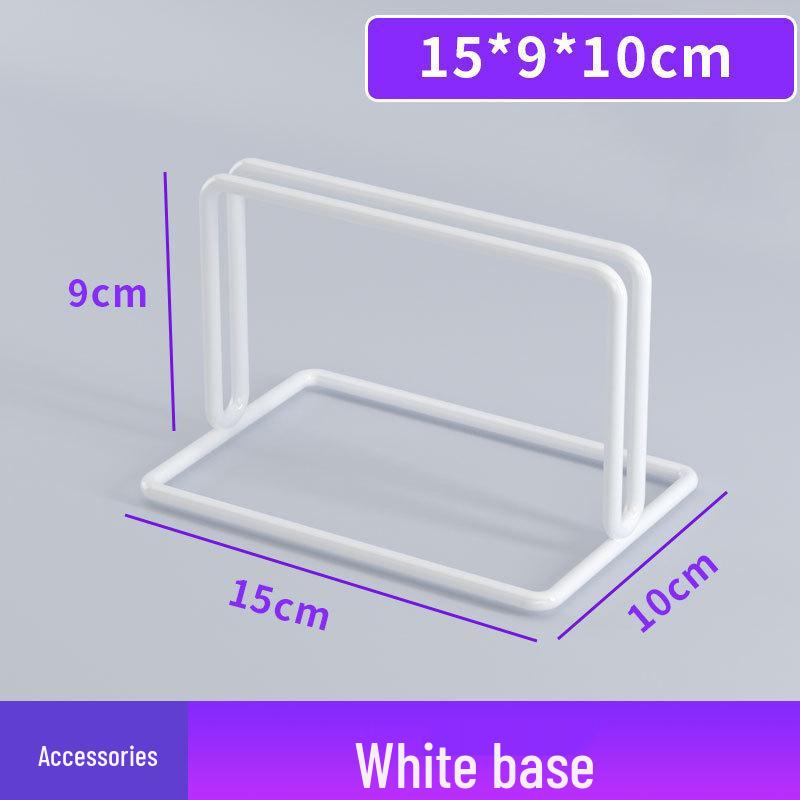 White Wire Grid Mesh Display Rack for Storage & Photos