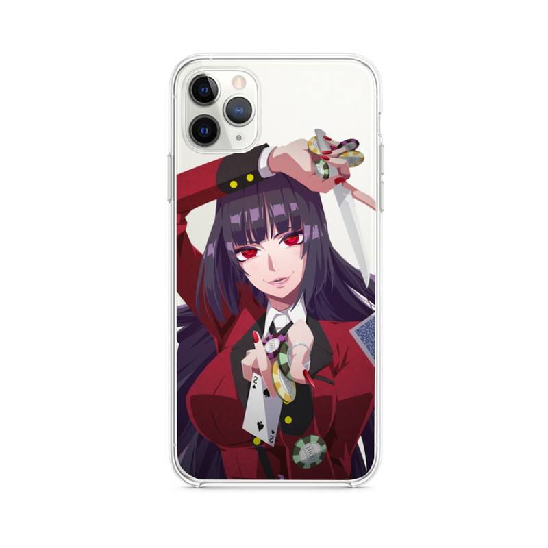 Anime Kakegurui Jabami Yumeko Phone Case Clear for Iphone 12 Pro Max Mini 11 Pro XS MAX 8 7 6 6S Plus X 5S SE 2020 XR Cover