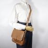 Loewe Anagram Shoulder Bag Brown Calfskin Women Used