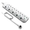 British 13A Power Strip with Independent Switches and UK/HK Sockets