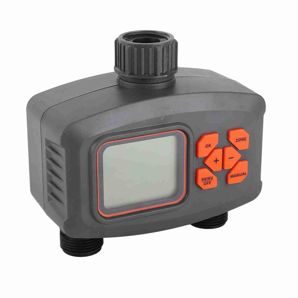 Watering Timer Large Screen Dual Outlet Dual Control Smart Garden Sprinkler Timer for Outdoor