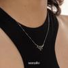Chao Xiaobai 925 Sterling Silver Black Rose Necklace for Women - Retro Thai Silver Clavicle Chain, Fashionable and Simple.