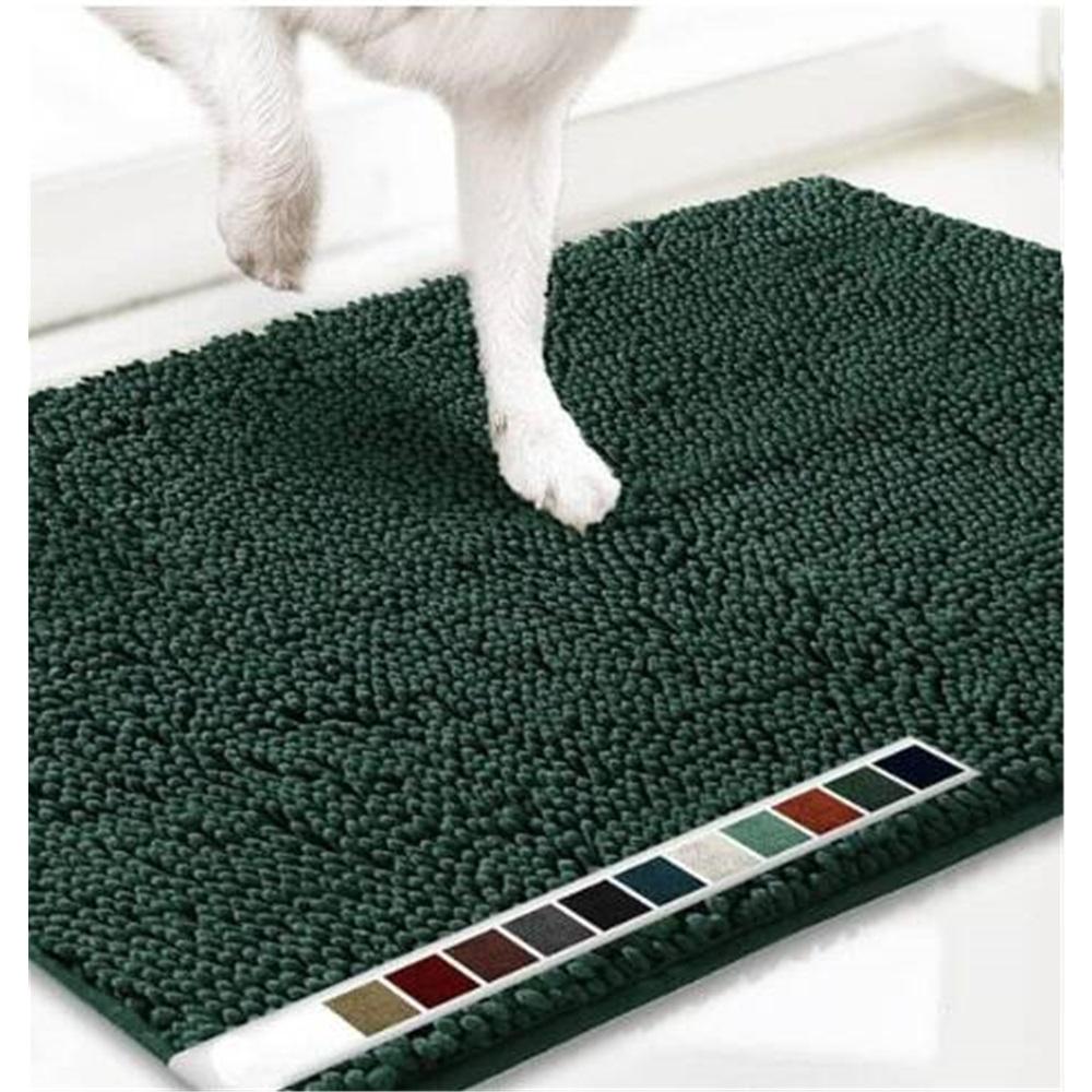 Nepromokavá podložka pro psy – Ultraabsorpční mikrovlákno, Protiskluzová podložka TPE, Rychleschnoucí – 16x24" Vstupní rohožka do interiéru pro domácí mazlíčky – Omyvatelná, 14 barev