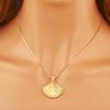 Nidin New Fashion Lucky Shell Shape Inlaid Pearl Crystal Zircon Pendant Necklace For Women Female 4 Styles Choice Jewelry Gifts