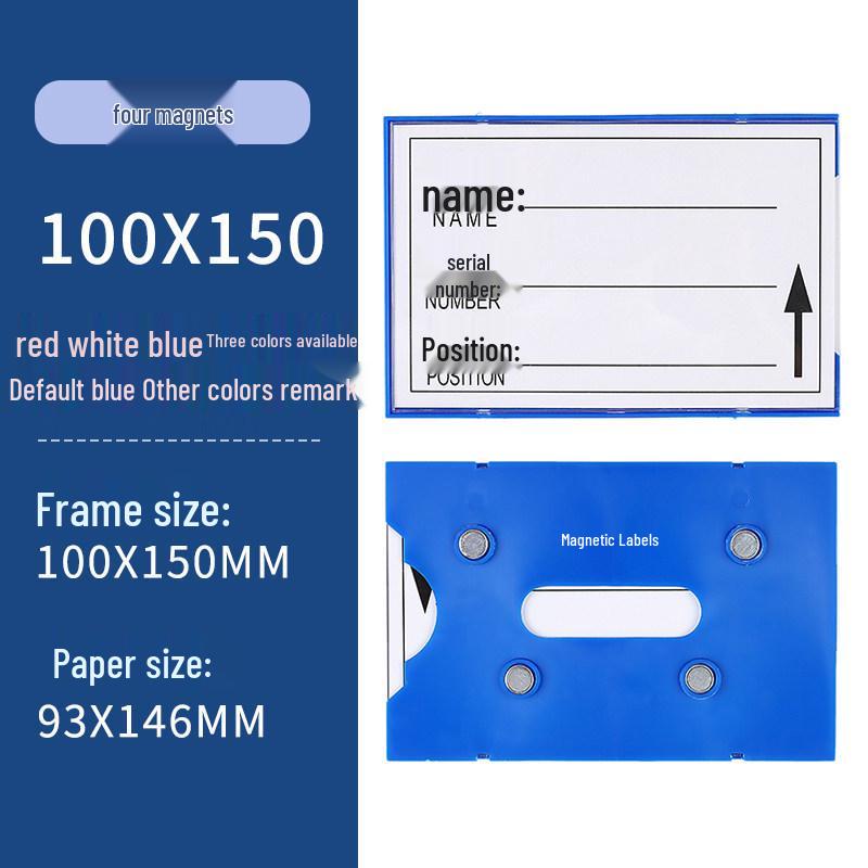 Magnetic Warehouse Shelf Label Holder Strip for Storage Organization