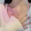 Elegant Pearl Pendant Necklace with Fine Chain for Daily Wear and Special Occasions Minimalist Design Lightweight Accessory for Women and Girls