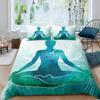 Colorful Seven Chakras Buddha Mandala Duvet Cover Indian Buddhism Theme for Women Men Teens for Bedroom Decorations Queen King