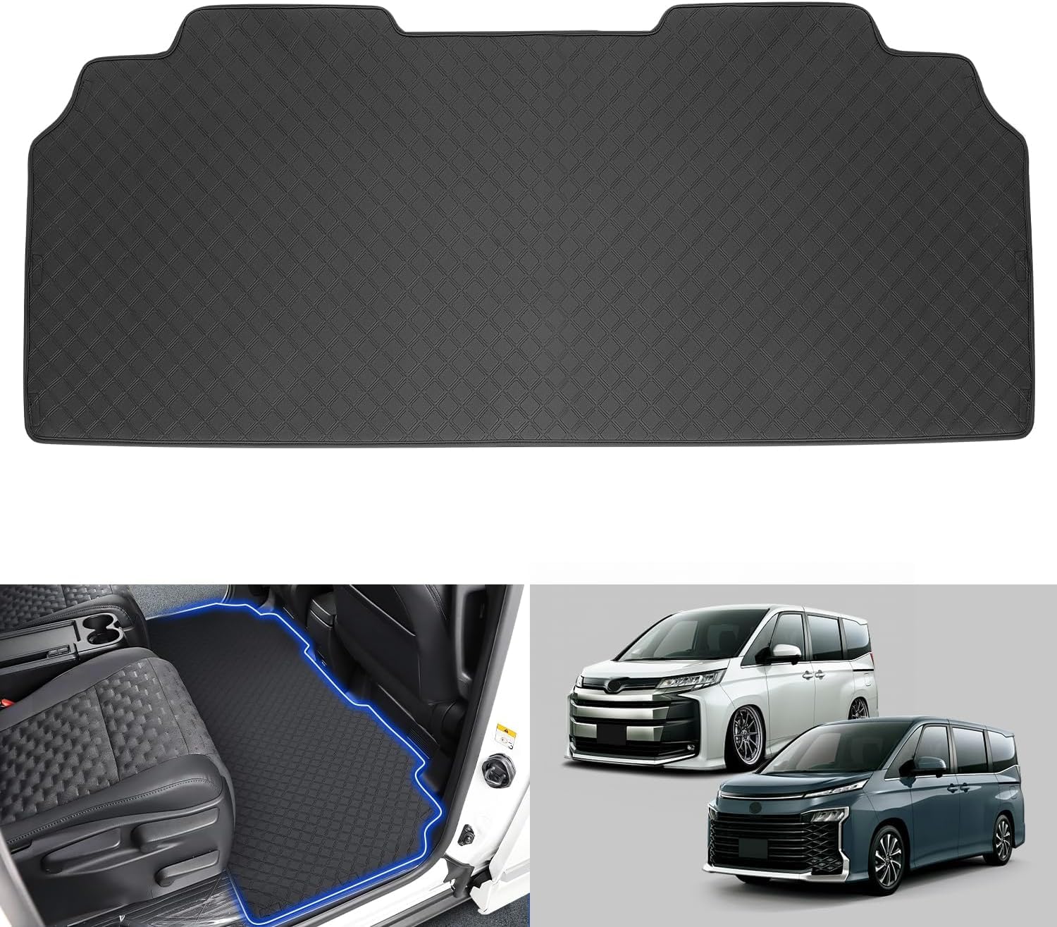 

компания SUNVIC Новый Noah Voxy 90 серия Второй коврик Коврик для пола 2-й ряд 7 пассажиров 8 пассажиров Защита от пятен ПВХ материал 3D коврик для автомобиля Интерьер чёрный