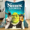 Shrek Theme Printed Blanket - Perfect for Couch, Bed, Travel & Outdoor Use | Machine Washable, Cozy & Durable.