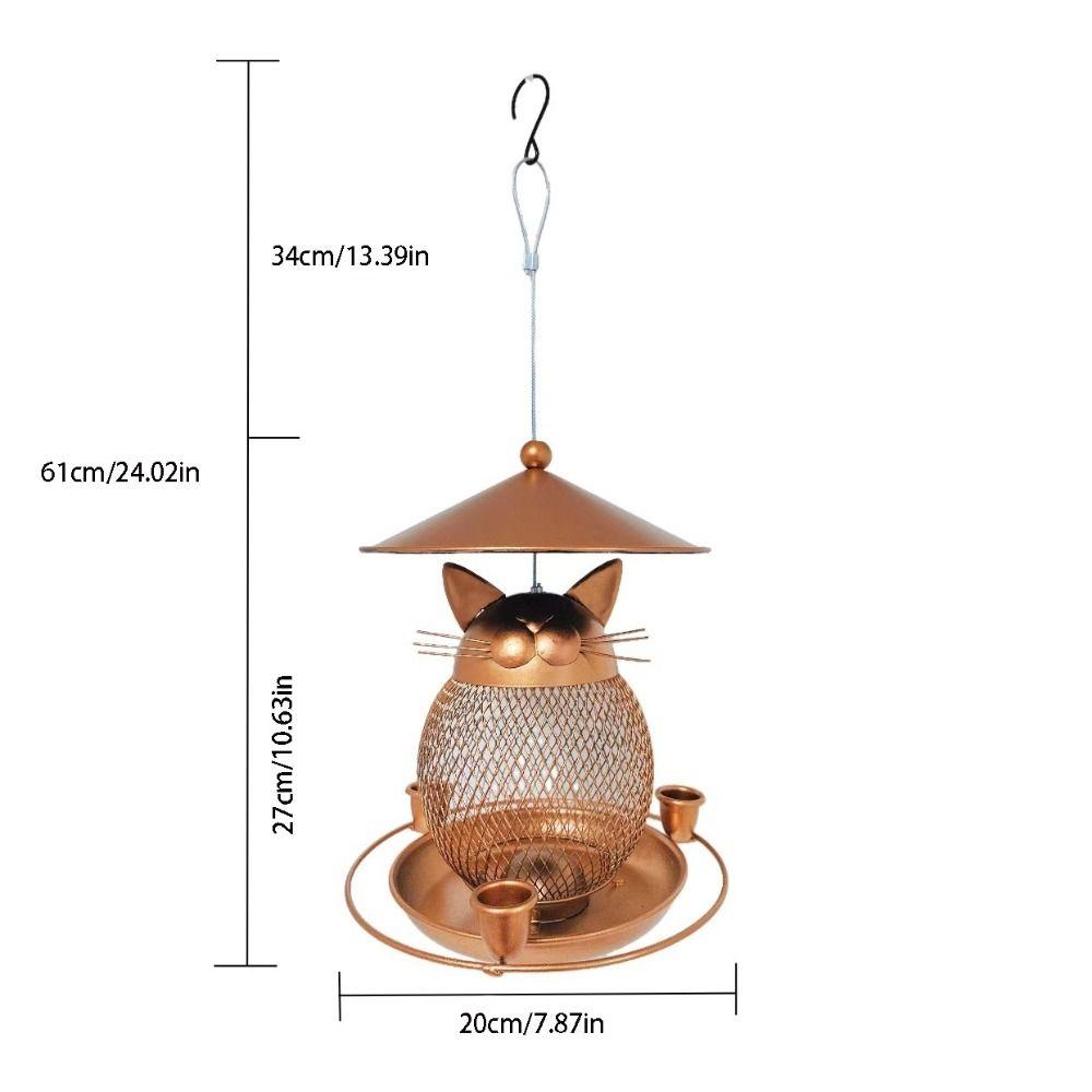 Squirrel-proof Bird Feeder Cute Bird Water Bowl Pet Supplies Parrot Feeding Station  Garden