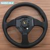 JDM Competition Leather Steering Wheel Universal 14inch Racing Sports Steering Wheel