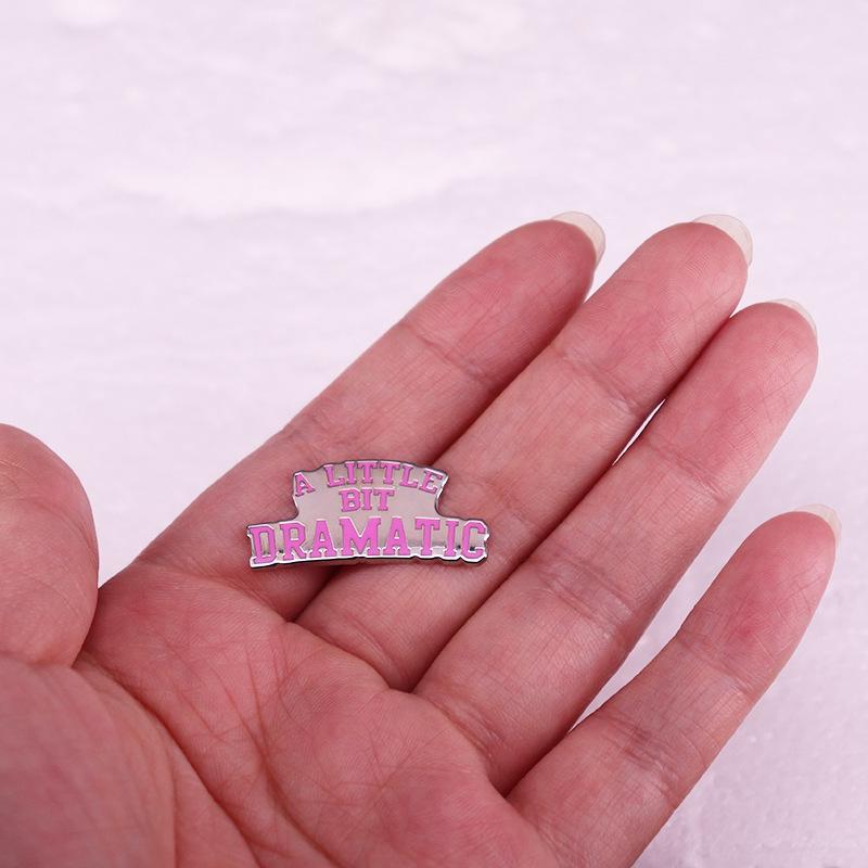 English Drama Brooch Badge