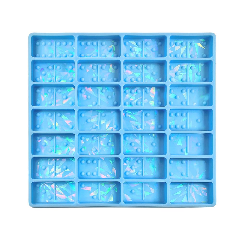 Diy Handmade Products Light Shadow Dominoes Silicone Mold Scented Gypsum Ornaments Drop Glue Resin Mold for Decoration