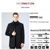 Men's Mid-Length Double-Faced Cashmere Wool Coat - Autumn/Winter Thick Tweed Jacket, Dad Style Trench Coat