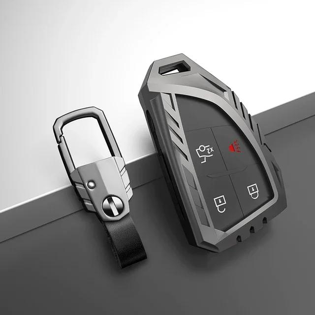 Car Key Cover Case for Chevrolet Tahoe Suburban for GMC Yukon for Buick ENVISION S Plus Avenir 2020 2021 2022 2023