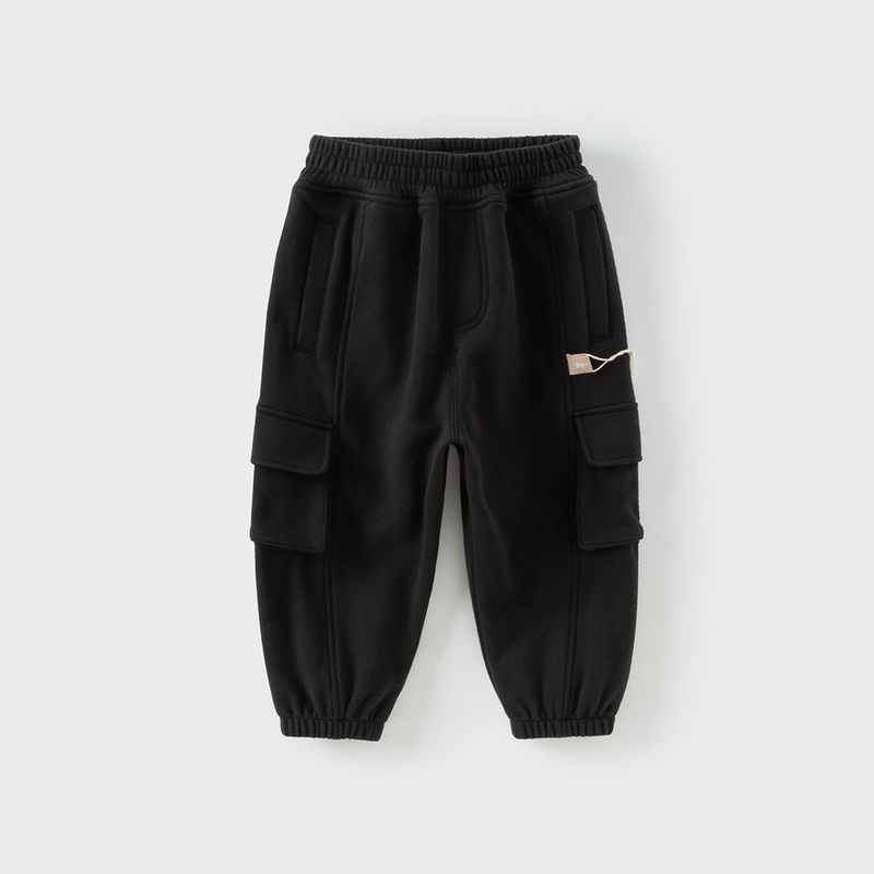 [Same Style as in the Mall] David Bella Children s Knit Pants 2026 Spring New Boys  Jogger Pants for Baby Boys Black [Ready Stock] 110