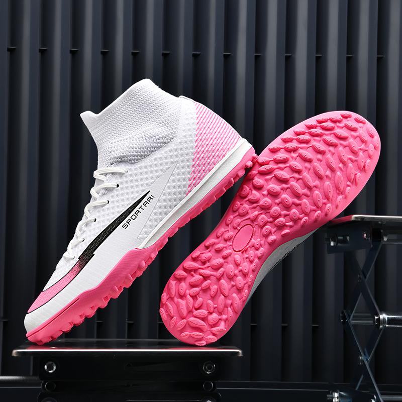 Men Soccer Boots' Sneakers Studded Society Grass Turf Professional Male Soccer Shoes Futsal Top Quality Ankle Football Shoes