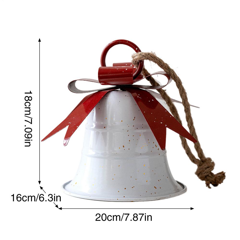 

Christmas Bell Holiday Pendants with Bow Christmas Tree Hanging Ornaments for Home Dinner School Restaurant Cafe Shopping Mall Others білий