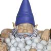 Exhart Solar Good Times Bubble Bath Garden Gnomes-Funny Gnome Couple In Bathtub