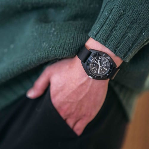 Benrus TYPE3-BK Men's Watch, Black