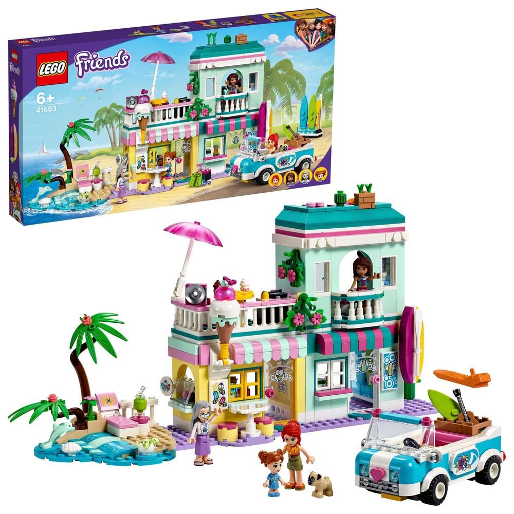 LEGO Friends Surfer's Beach House 41693 Toy Doll Girls Ages 6 and Up