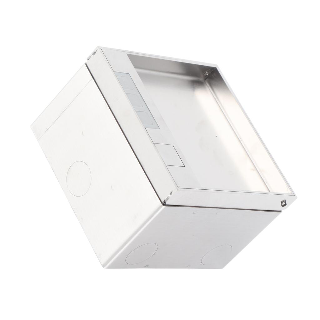 Embedded Socket Box Stainless Steel Dual Outlets Universal Desktop Floor Power Socket AC250V 4000W