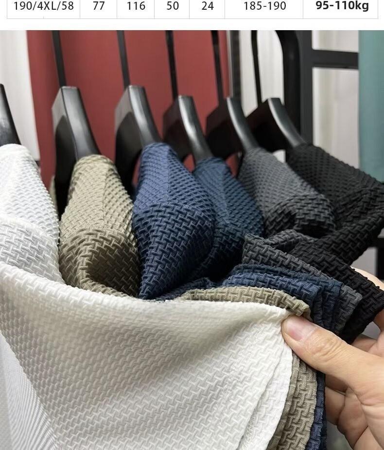 2024 Men's Ice Silk Breathable Mesh Short-Sleeved T-Shirt – Ultra-Thin, Round Neck Summer Wear