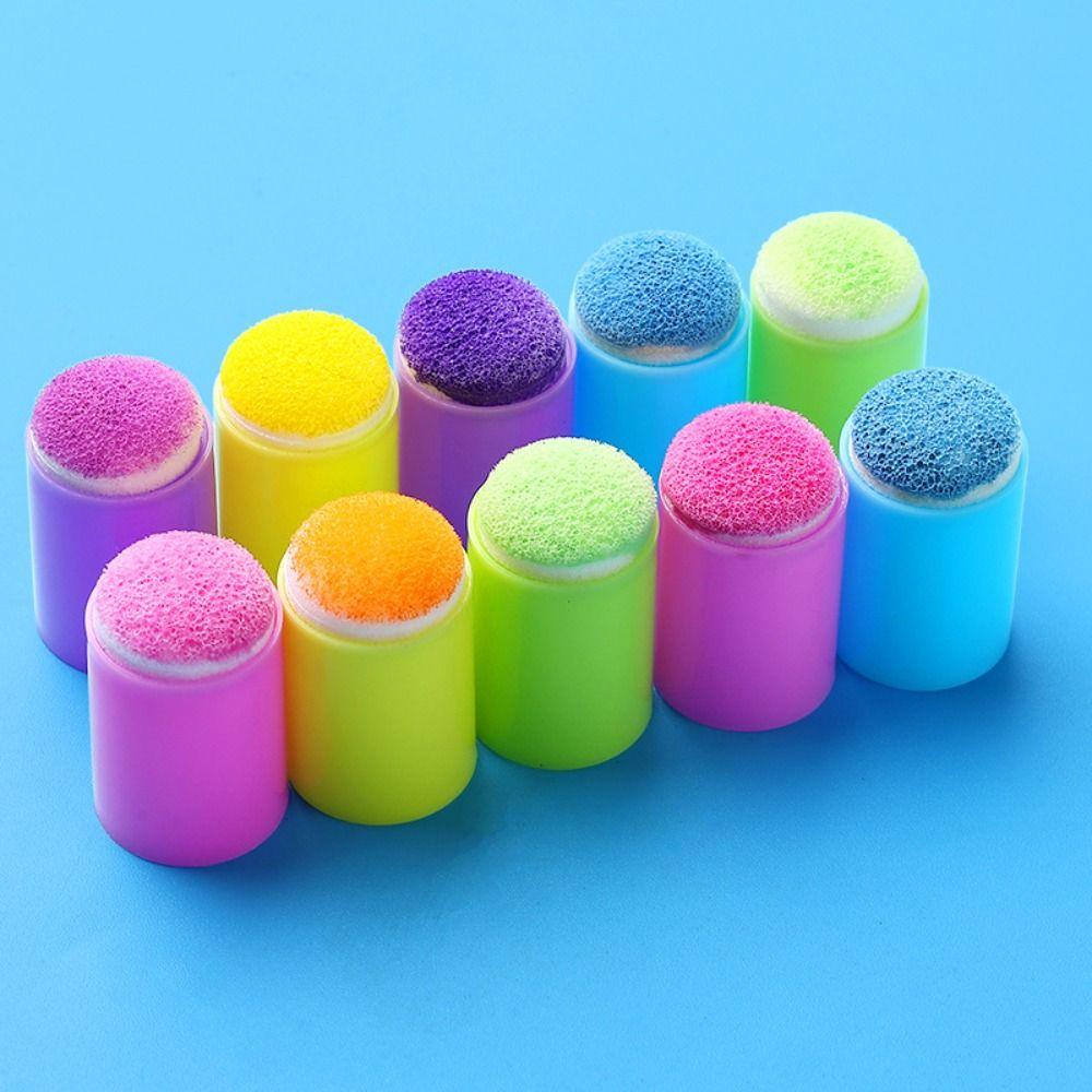 30pcs Inking Staining Dauber Sponge Craft Painting Finger Cot Finger Painting Sponge  Drawing