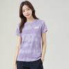 Li-Ning Fashionable Casual Versatile Short Sleeve Breathable Comfortable T-Shirt Women Tops Purple ATSW580-2