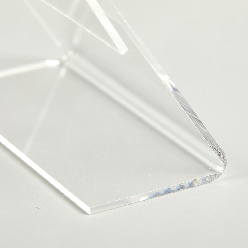 10Pcs Acrylic Transparent Display Stand Desk Sign Label Frame Price Tag Display