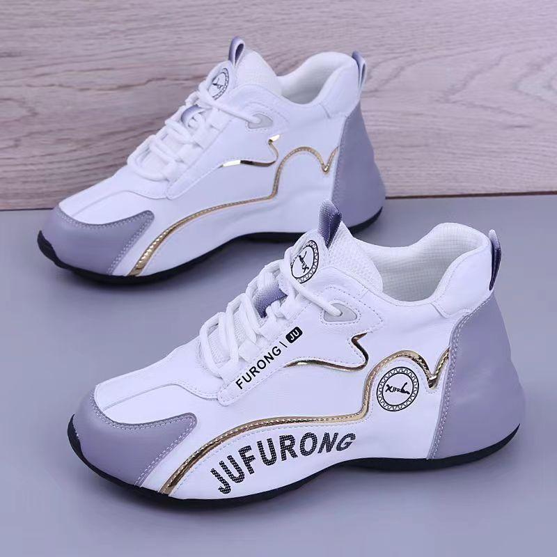 

Кроссовки мужские туфли 2024 года популярные туфли для папы модные повседневные туфли для пары с кожаной поверхностью универсальные нескользящие мягкие подошвы модные туфли 39 белый