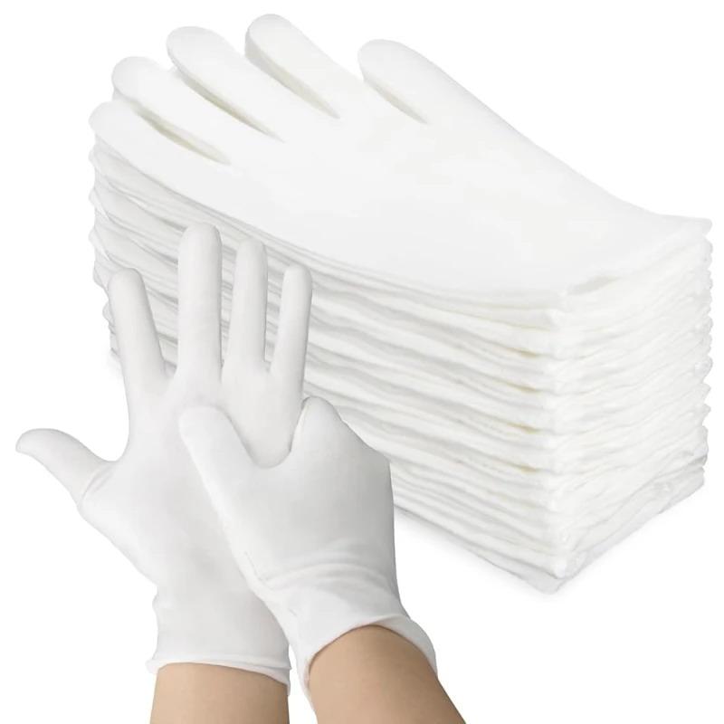 White Work Gloves for Precision Etiquette Inspections and Effective Household Cleaning Tools