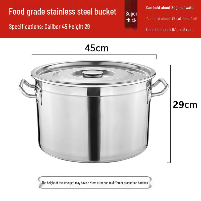 JPHZNB Extra Thick Stainless Steel Multi-Purpose Pot with Lid