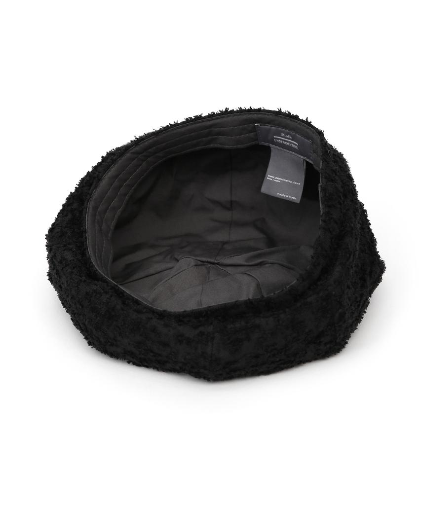Eondeokeonteulolseutyudio Autumn Beret Bread Beret / Rough Tx / M Black