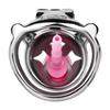 Men Short CB Lock Penis Cage Cock Lock with Belt Stainless Steel Chastity Lock Sex Toy Femdom BDSM