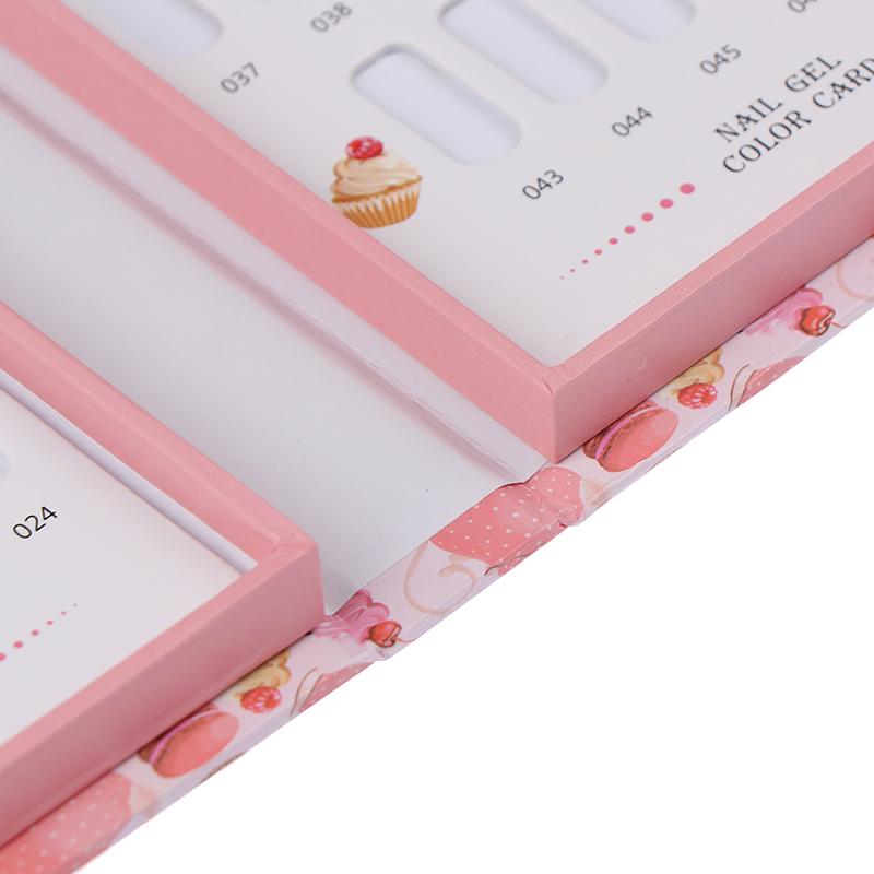False Nail Color Book Display Nail Gel Polish Card Chart Palette Practice Board