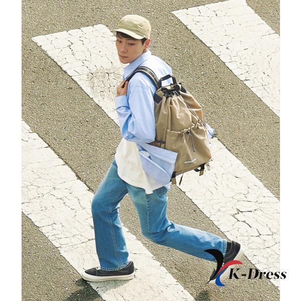 RAWROW String Rucksack Beige Daily Unisex Travel Backpack for Students, Laptop Bag for Professionals