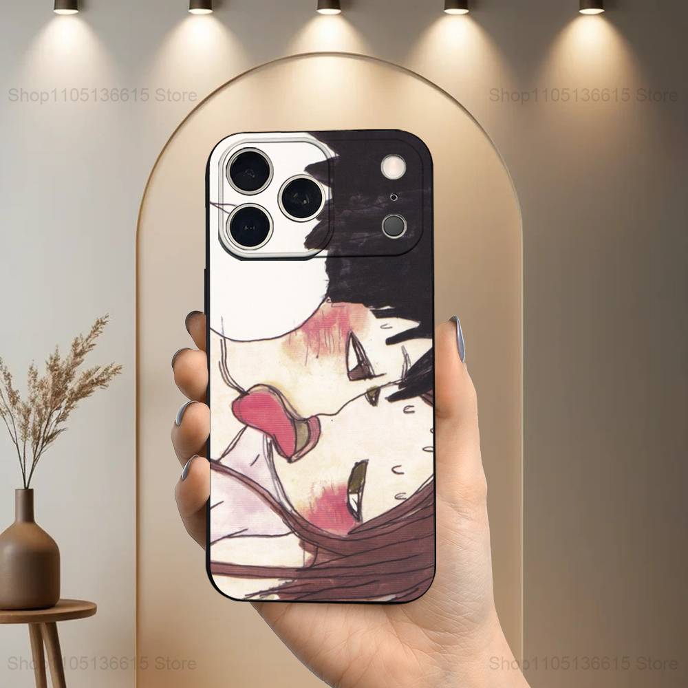 

Art A-Aya T-Takano For iPhone 13,16,11,14,17,12,15,Plus,Pro Max,XS,X,XR,SE,Mini,8,7,Phone Case Soft Silicone Black iPhone17Air