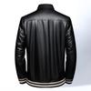 Fu Ting Men's Motorcycle Style Sheepskin Leather Jacket