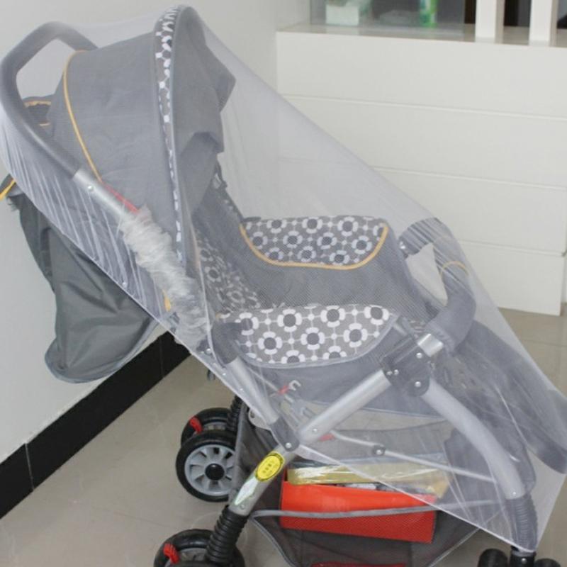 Baby Stroller Mosquito Net Pushchair Cart Insect Shield Net Mesh Safe Infants Protection Mesh Cover Baby Stroller Accessories