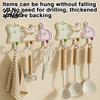 Removable Hooks Without Wall Damage Cartoon Puzzle Key Hook, Heavy Duty Traceless Plastic Hanger, Space Saving for Countertop Self Adhesive