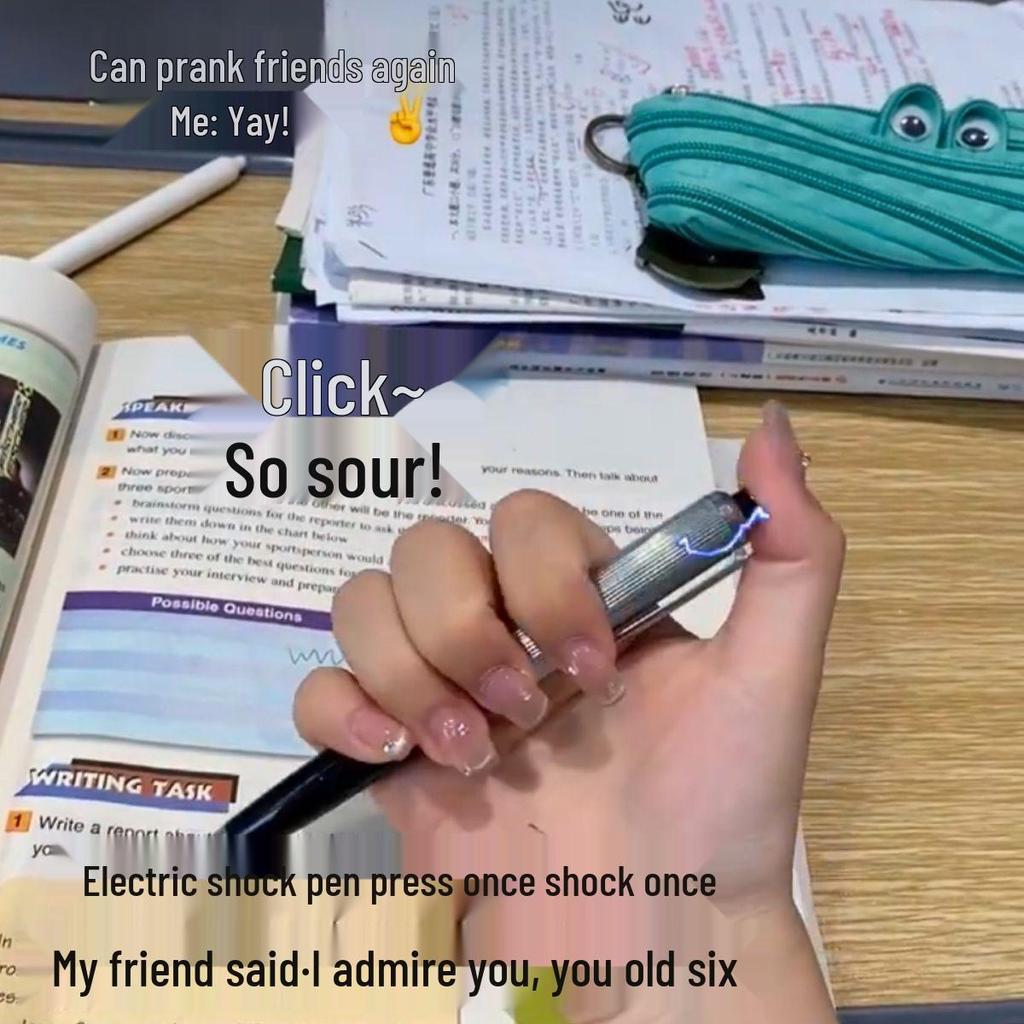 Prank Electric Shock Pen Toy - Refreshing Gift for Students