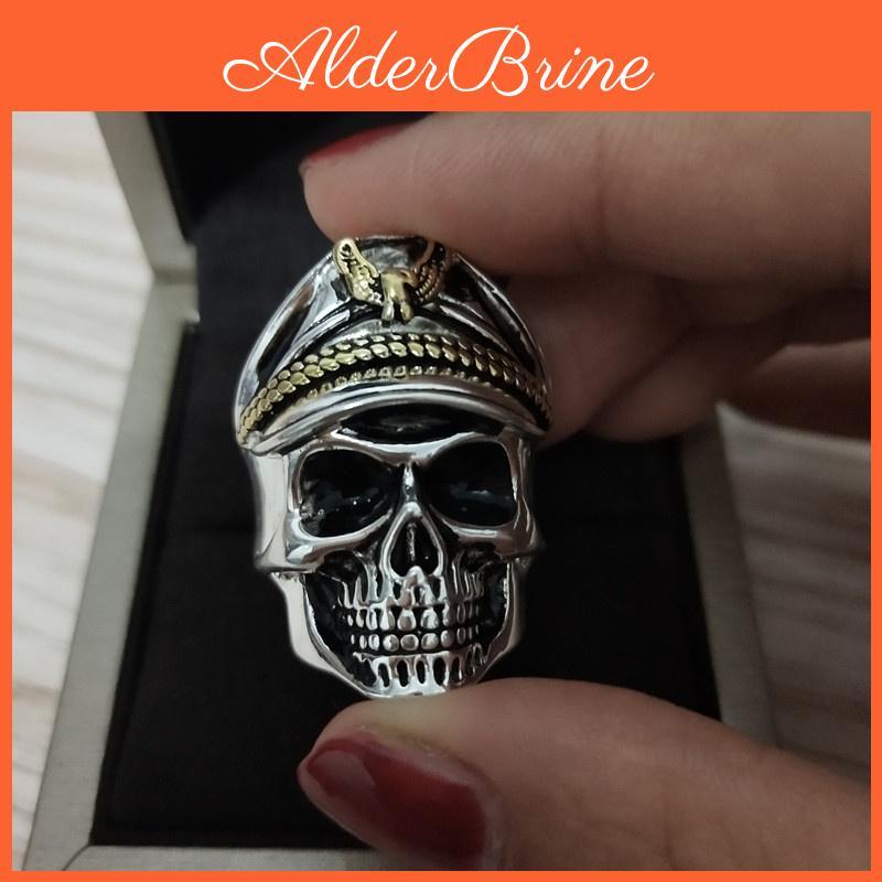Vintage Skull Men Ring Punk Fashion Opening Adjustable Rings